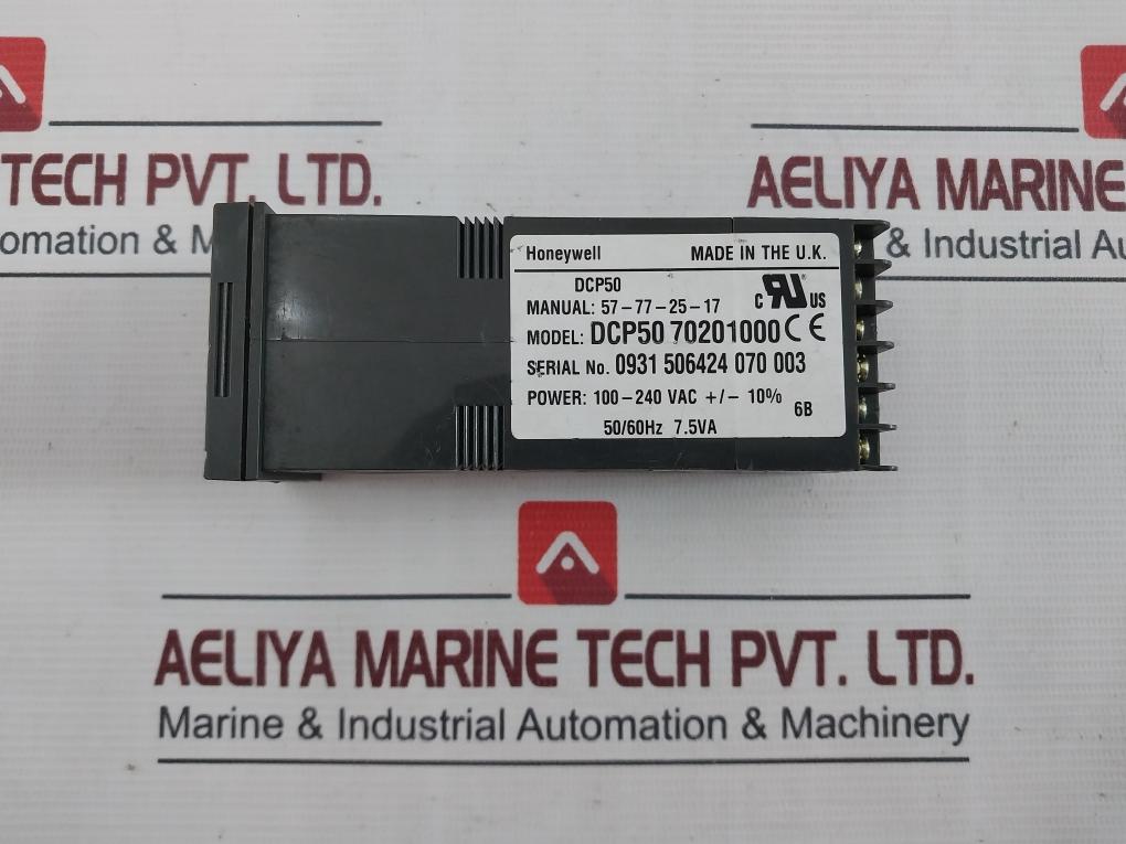 Honeywell Dcp50 70201000 Din Programmer 50/60Hz 7.5Va