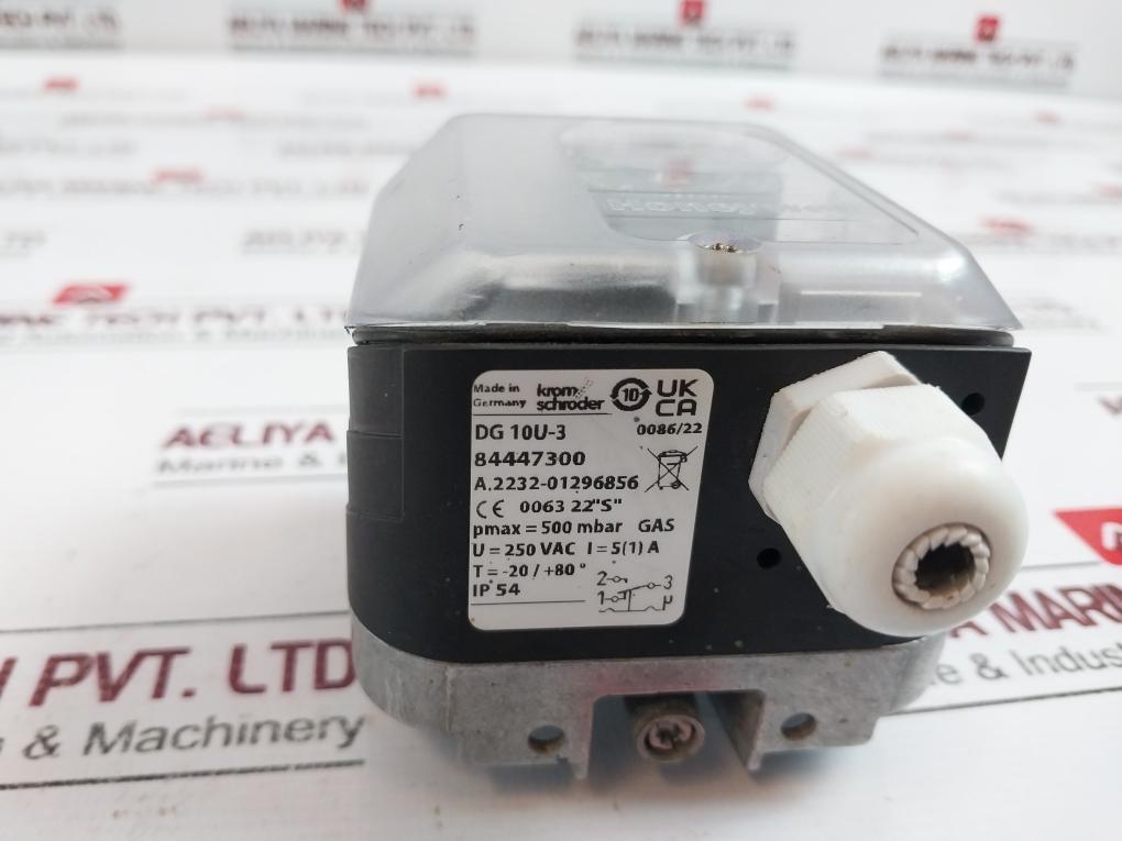 Honeywell Dg 10u-3 8444730 Pressure Switch For Gas 500 Mbar Ip54