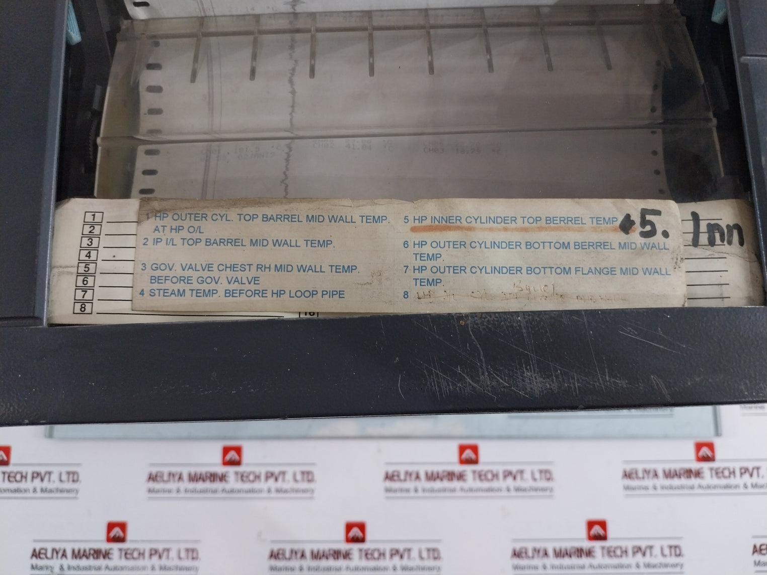 Honeywell Dpr180 Digital Strip Chart Paper Recorder 0358789300005