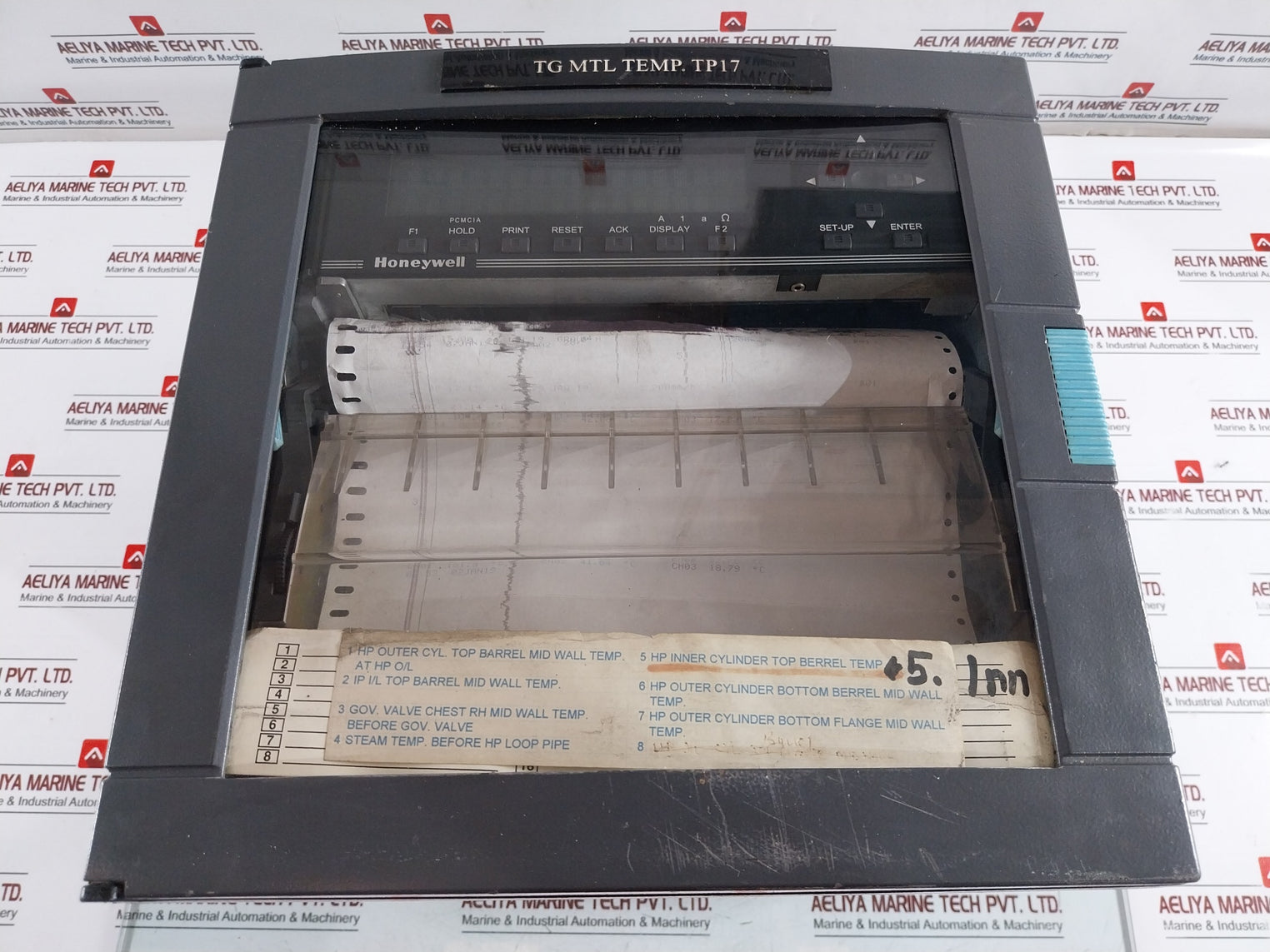 Honeywell Dpr180 Digital Strip Chart Paper Recorder 0358789300005