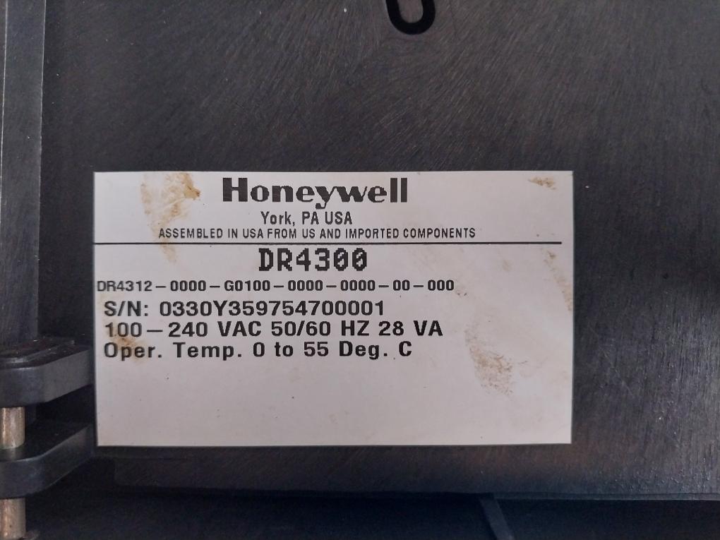 Honeywell Dr4300 Chart Recorder 51404955-002 C