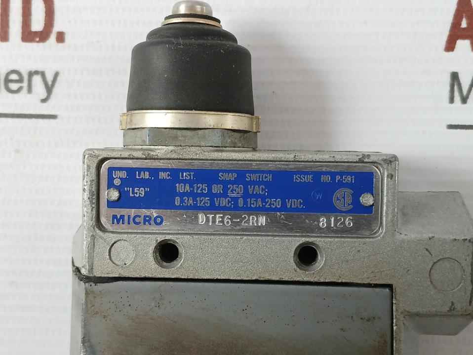 Honeywell Dte6-2Rn Micro Snap Switch