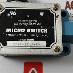 Honeywell Dtf2-2Rn2-rh Micro Switch
