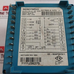 Honeywell Ec7850 A 1072 Burner Control