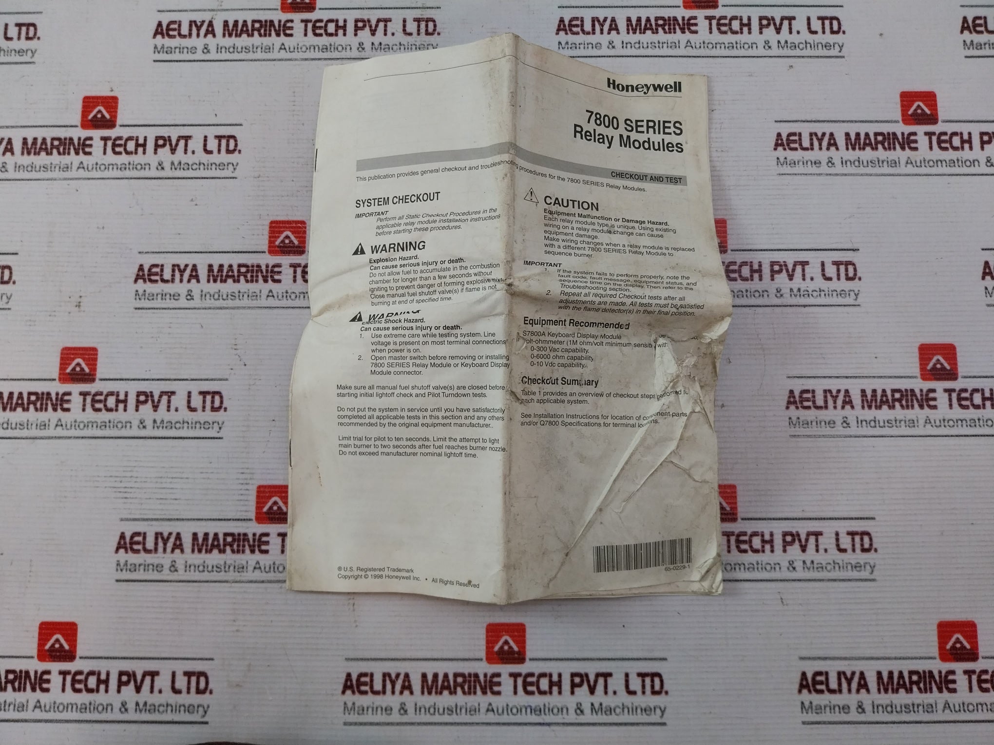 Honeywell Ec7850 A 1122 Burner Control