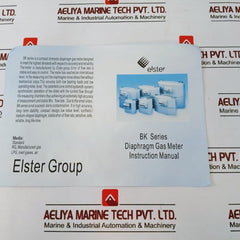 Honeywell Elster Bk-g1.6 Diaphragm Gas Meter Instruction Manual