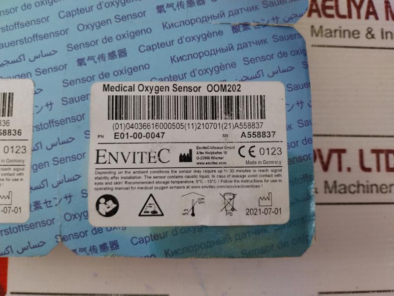 Pack Of 5X Honeywell Envitec Oom202 Oxygen Gas Sensor E01-00-0047