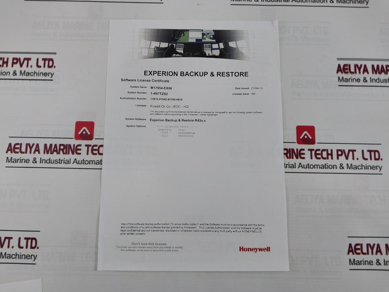 Honeywell Experion Backup-restore Media Kit R431 1-4N7Tzs2