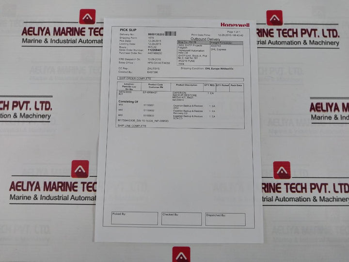 Honeywell Experion Backup-restore Media Kit R431 1-4N7Tzs2