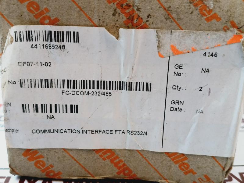 Honeywell Fc-dcom-232/485 Communication Interface Module 5Vdc/ 500Ma