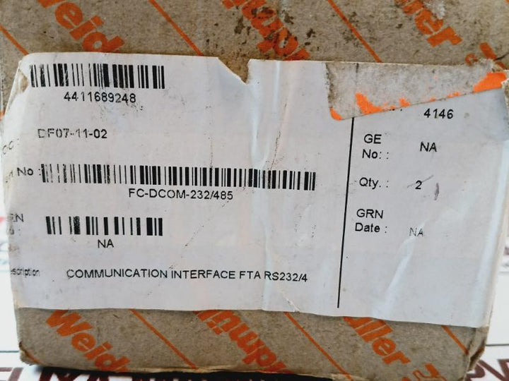 Honeywell Fc-dcom-232/485 Communication Interface Module 5Vdc/ 500Ma