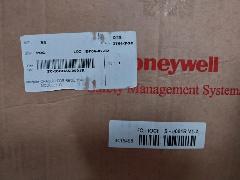 Honeywell Fc-iochas-0003R Chassis For Redundant I/O Module