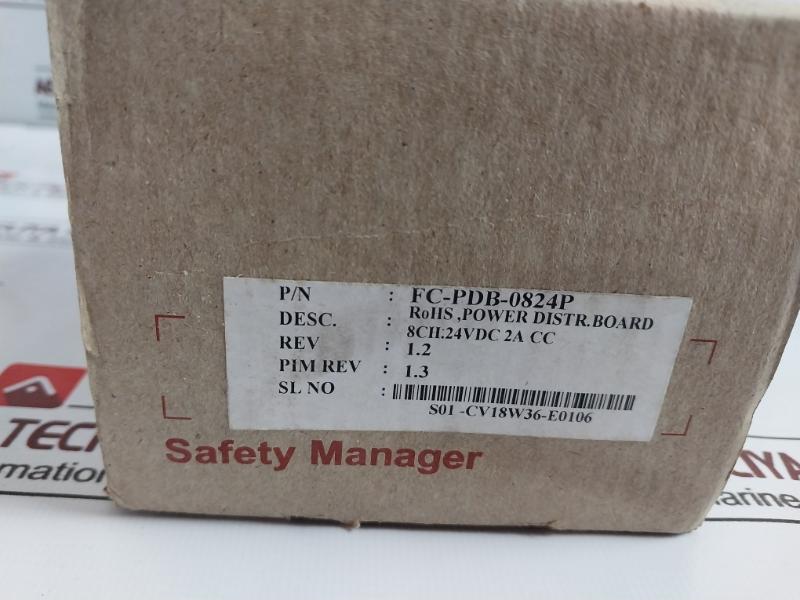 Honeywell Fc-pdb-0824P Power Distribution Board 8Ch 24Vdc 2A