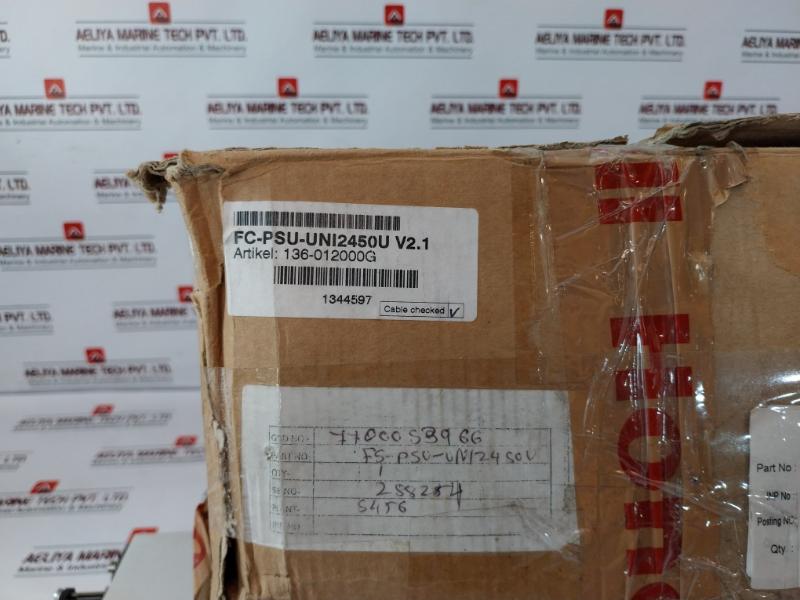 Honeywell Fc-psu-uni2450U V2.1 Power Supply Fc-psu-unf2450U Fs-psu-uni2450U