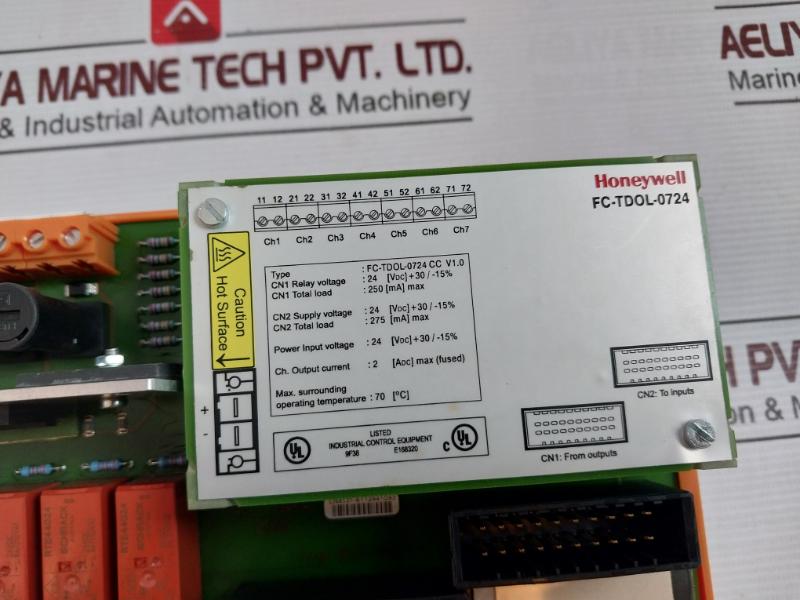 Honeywell Fc-tdol-0724 Analog Input Module 24Vdc 250Ma E168320 V1.0