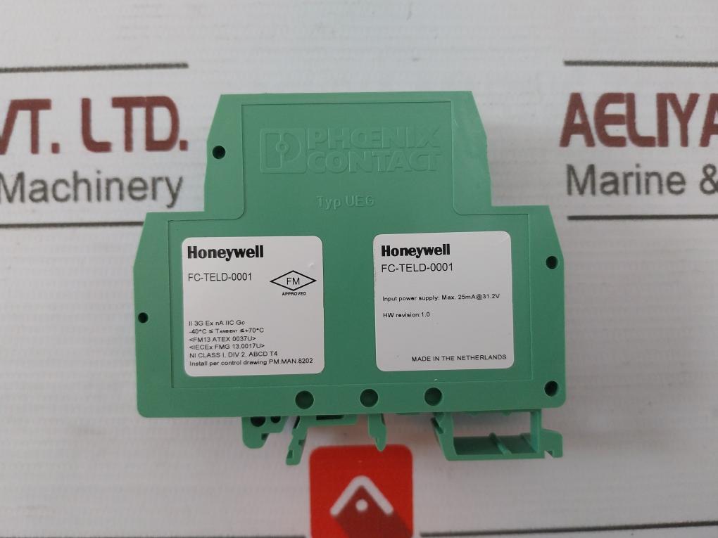 Honeywell Fc-teld-0001 Temperature Transmitter Ueg 25Ma At 31.2V Hw Revision:1.0