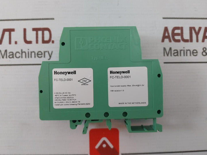 Honeywell Fc-teld-0001 Temperature Transmitter Ueg 25Ma At 31.2V Hw Revision 1.0
