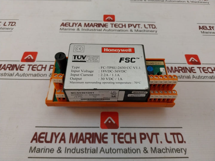 Honeywell Fc-tpsu-2430 Cc V1.1 Power Supply Converter 18Vdc-36Vdc 30 Vdc/1A