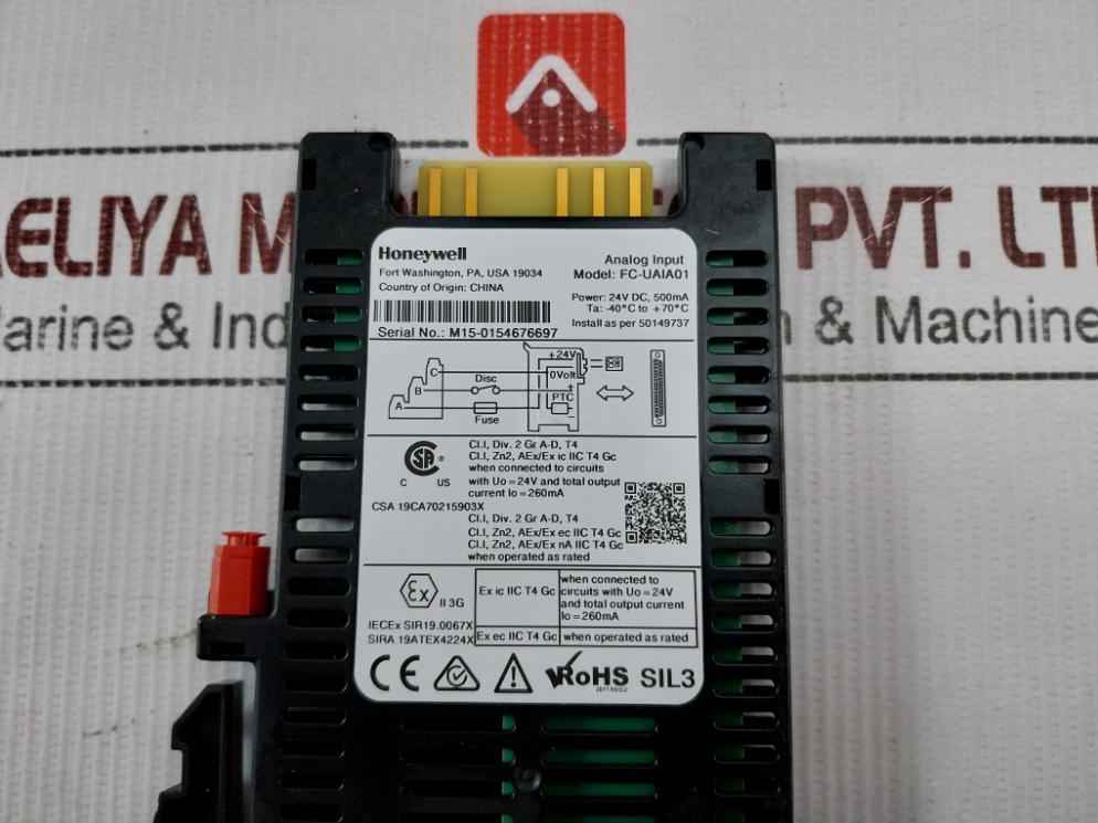 Honeywell Fc-uaia01 Analog Input Adaptor 24Vdc 500Ma Sil3