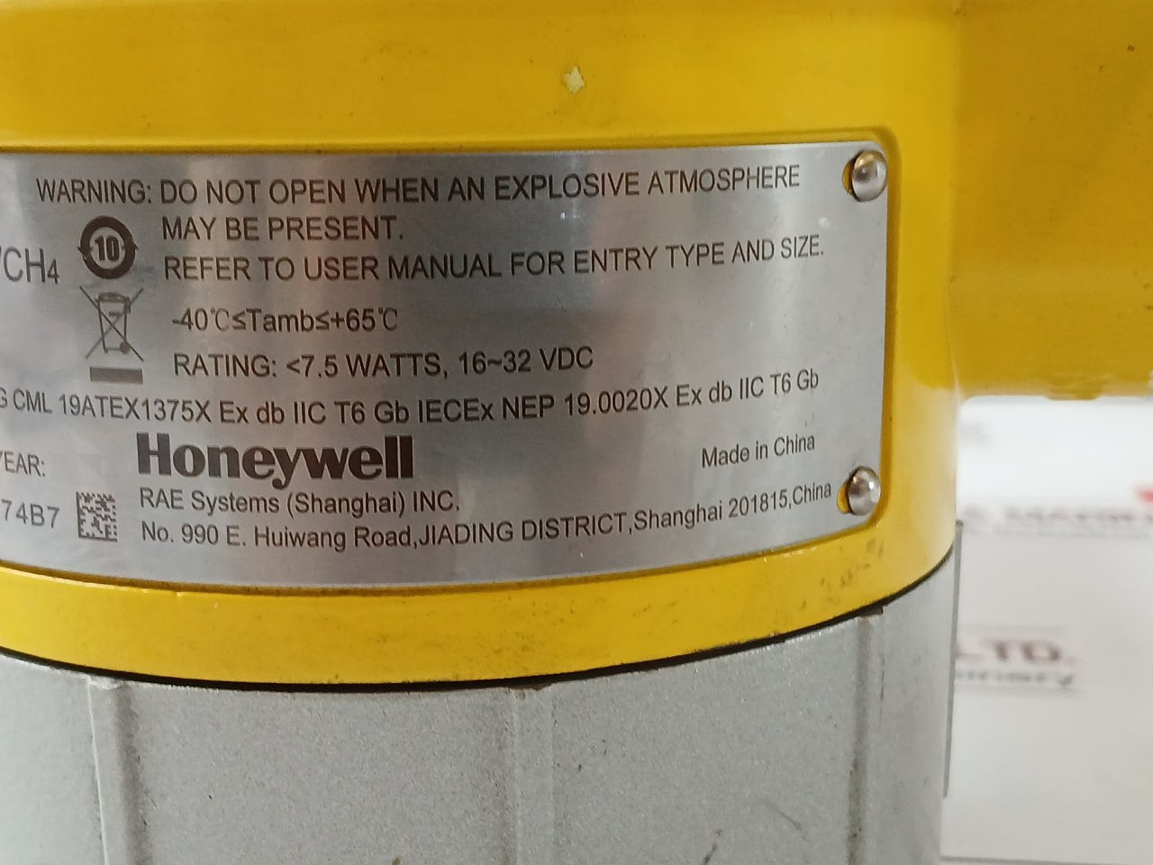 Honeywell Fgm-6200 Raeguard 3 Fixed Gas Detector Rey Systems