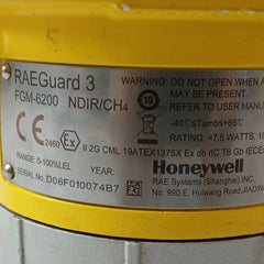 Honeywell Fgm-6200 Raeguard 3 Fixed Gas Detector Rey Systems