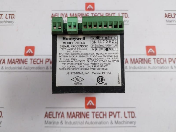 Honeywell Flame Monitoring Signal Processor 700Ac