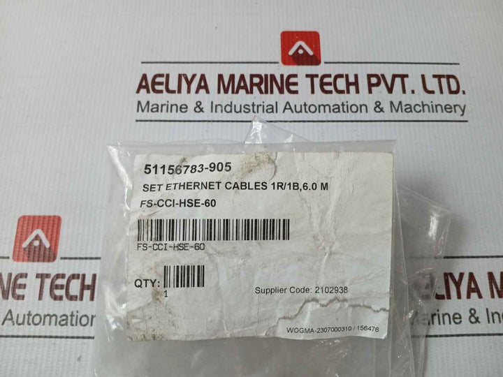 Honeywell Fs-cci-hse-60 Ethernet Cable Set 6.0M 51156783-905