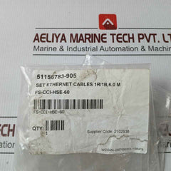 Honeywell Fs-cci-hse-60 Ethernet Cable Set 6.0M 51156783-905