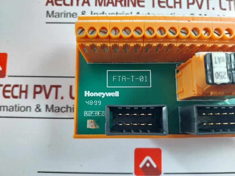 Honeywell Fta-t-01 Pc Board + Weidmuller Terminal Block Module