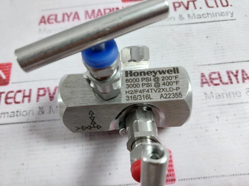 Honeywell H2/F4F4Tv2Xld-p Block & Bleed Needle Valve 6000 Psi A22355