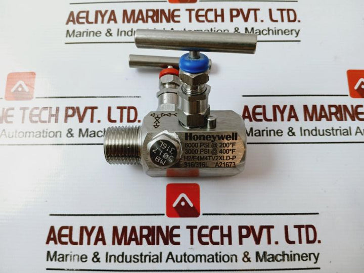 Honeywell H2/F4M4Tv2Xld-p Single Block And Bleed Ball Valve 6000 Psi @ 200?F 3000 Psi @ 400?F 50128307-501
