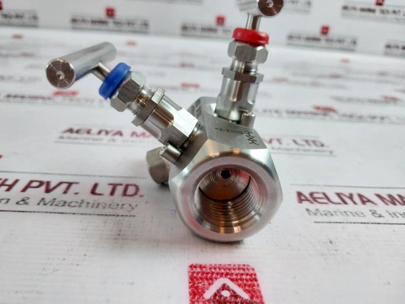 Honeywell H2/f4f4tv2xld-p Block & Bleed Valve,high Pressure 6000 Psi 50128308001