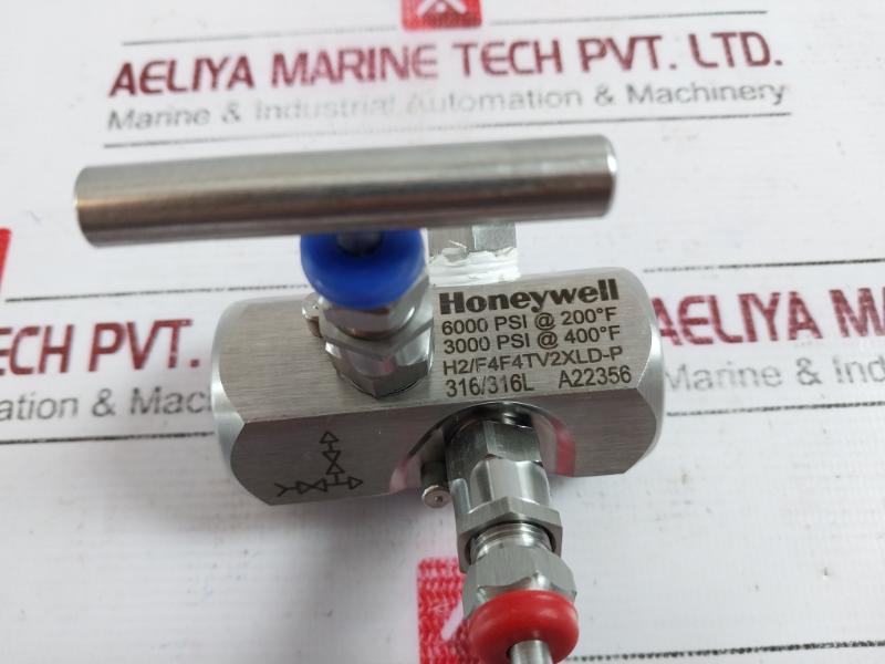 Honeywell H2/f4f4tv2xld-p Block & Bleed Valve,high Pressure 6000 Psi 50128308001