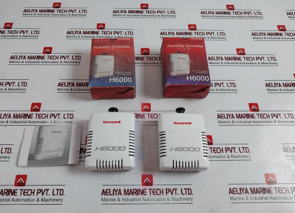Honeywell H6000 Humidity Controller 20% To 80% Rh Din Rail Mounting 52°c