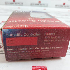 Honeywell H6000 Humidity Controller 20% To 80% Rh Din Rail Mounting 52°c