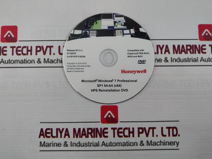 Honeywell Hps Reinstallation Dvd 51154757