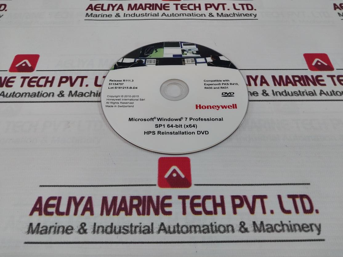 Honeywell Hps Reinstallation Dvd 51154757