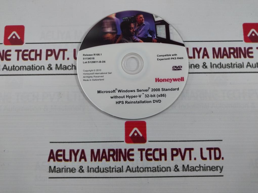 Honeywell Hps Reinstallation Dvd Disk Release R100.1