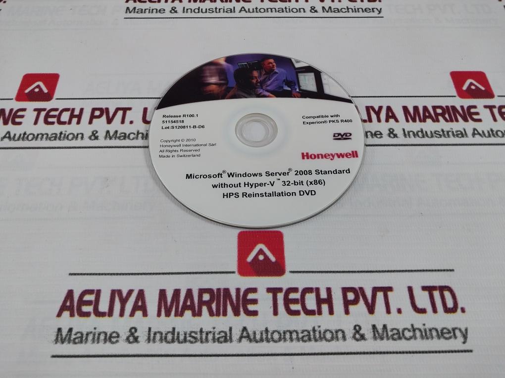 Honeywell Hps Reinstallation Dvd Disk Release R100.1