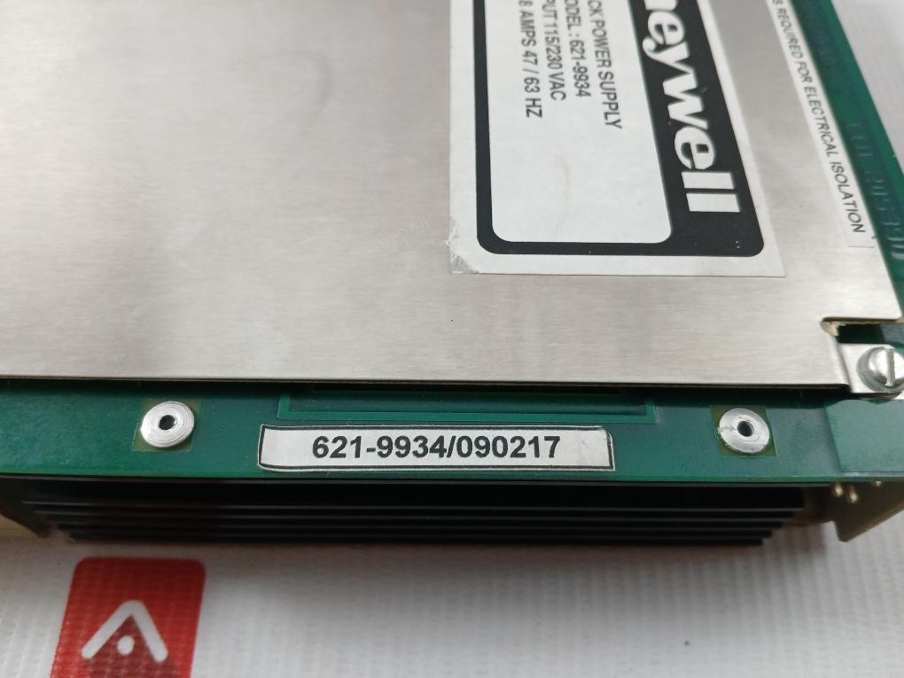 Honeywell I/O Rack Power Supply 115/230Vac Part No 621-9934
