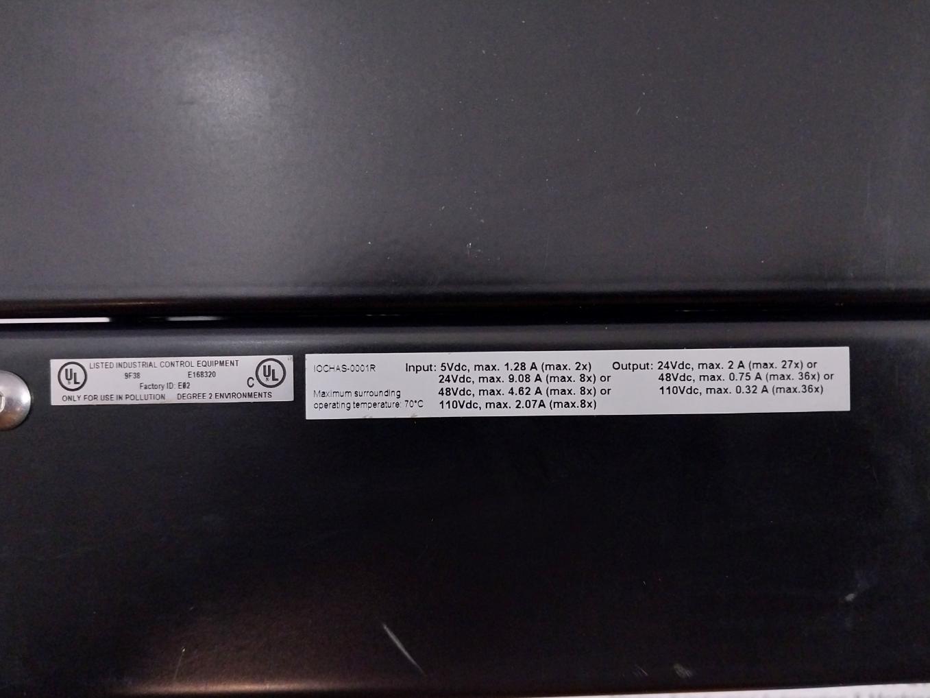 Honeywell Iochas-0001R Chassis For Redundant I/O Module Iob-0001R 0050012