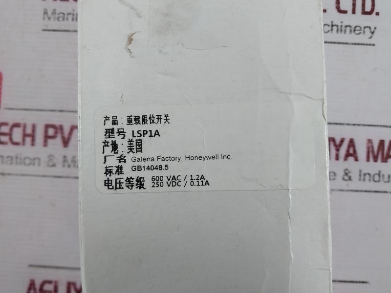 Honeywell Lsp1A Heavy Duty Limit Switch 600V 10A Nema A600