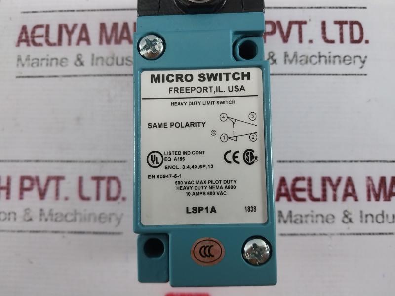 Honeywell Lsp1A Heavy Duty Limit Switch 600V 10A Nema A600