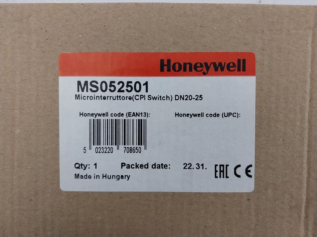 Honeywell M.S. 05.25.01 Micro Switch 250 Vac Max Dc2231