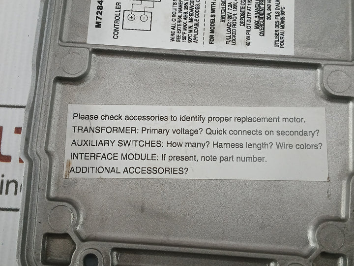 Honeywell Modutrol Actuator With Modulating Control 20A, 240 Vac M7284A1004