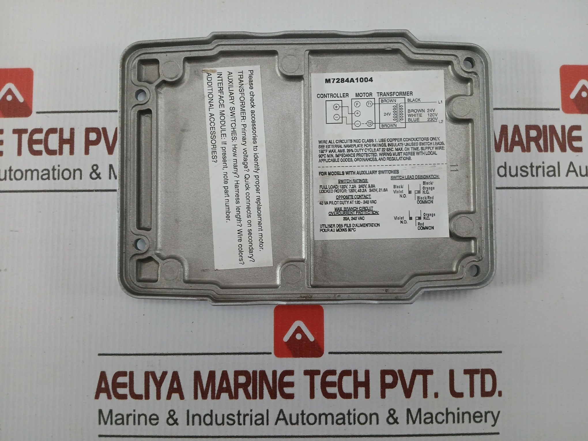 Honeywell Modutrol Actuator With Modulating Control 20A, 240 Vac M7284A1004