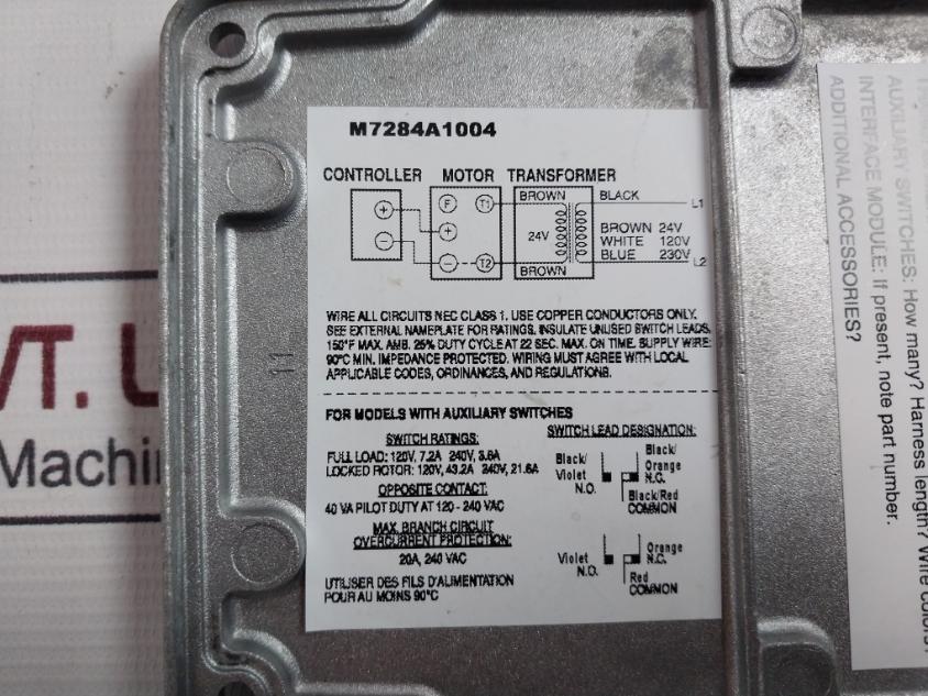 Honeywell M7284A1004 Modutrol Actuator With Modulating Control 230V