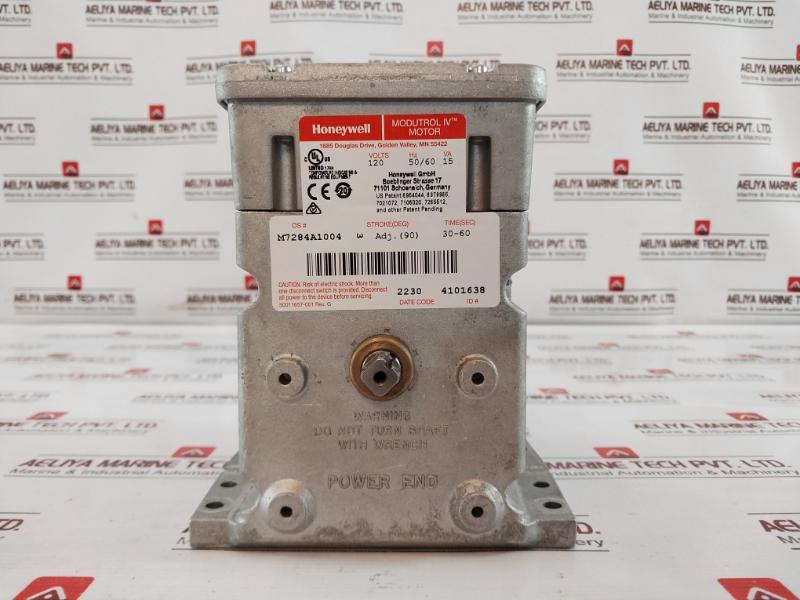 Honeywell M7284A1004 Modutrol Iv Motor Rev G 15 Va 120V 50/60Hz Series 72