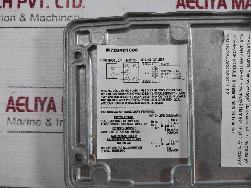 Honeywell M7284c1000 Modutrol Iv Motor 120v Rev G 9a 10b 11c