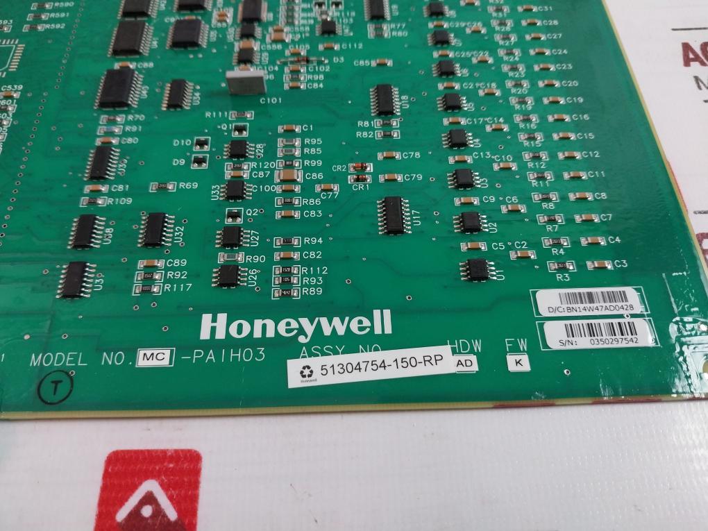 Honeywell Mc-paih03 Analog Input Card Bn14W47Ad0428 Pwb 51304753-100 Rev L